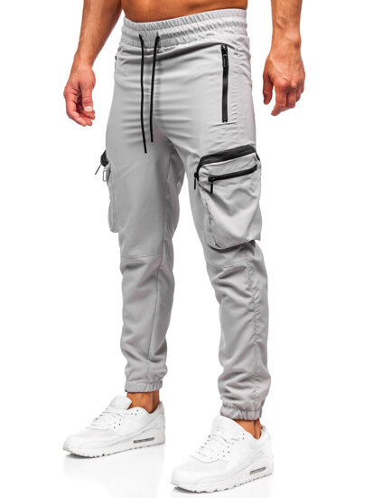 Bolf Herren Sporthose Cargohose Joggers Grau  HSS296