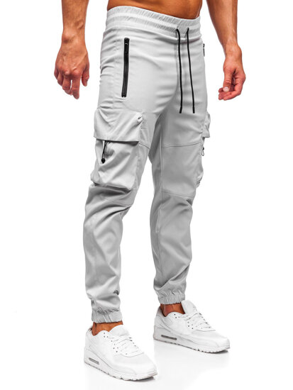 Bolf Herren Sporthose Cargohose Joggers Grau  HSS299