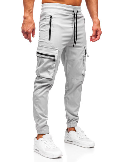 Bolf Herren Sporthose Cargohose Joggers Grau  HSS300