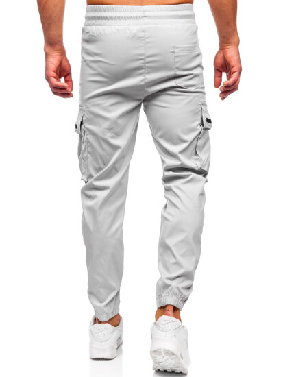 Bolf Herren Sporthose Cargohose Joggers Grau  HSS300