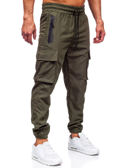 Bolf Herren Sporthose Cargohose Joggers Grün  HSS297