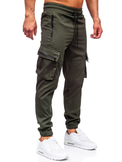 Bolf Herren Sporthose Cargohose Joggers Grün  HSS300