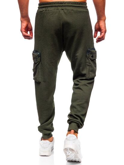 Bolf Herren Sporthose Cargohose Joggers Grün  K17