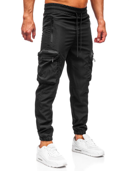 Bolf Herren Sporthose Cargohose Joggers Schwarz  HSS296