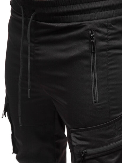 Bolf Herren Sporthose Cargohose Joggers Schwarz  HSS300