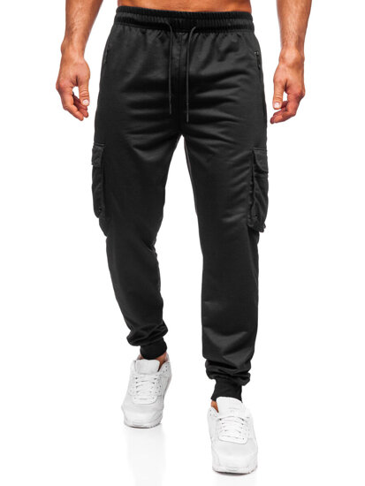 Bolf Herren Sporthose Cargohose Joggers Schwarz  JX6360