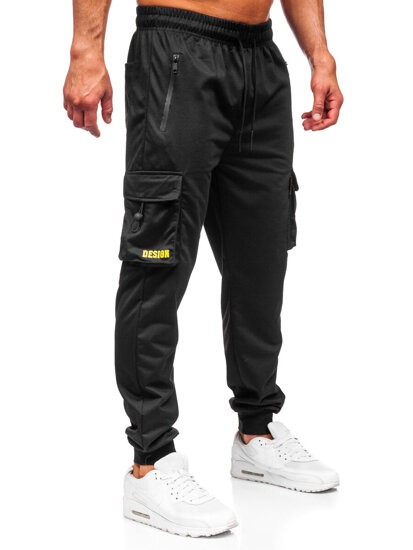 Bolf Herren Sporthose Cargohose Joggers Schwarz  JX6363