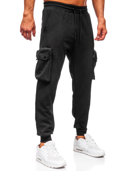 Bolf Herren Sporthose Cargohose Joggers Schwarz K17