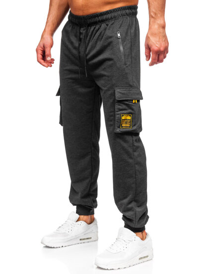 Bolf Herren Sporthose Cargohose Joggers Schwarzgrau  JX6359