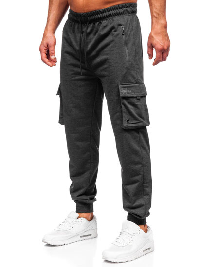 Bolf Herren Sporthose Cargohose Joggers Schwarzgrau  JX6360