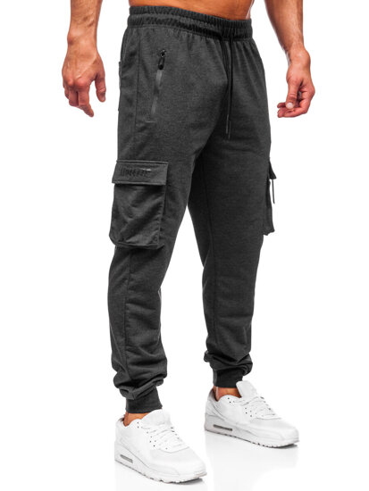 Bolf Herren Sporthose Cargohose Joggers Schwarzgrau  JX6362