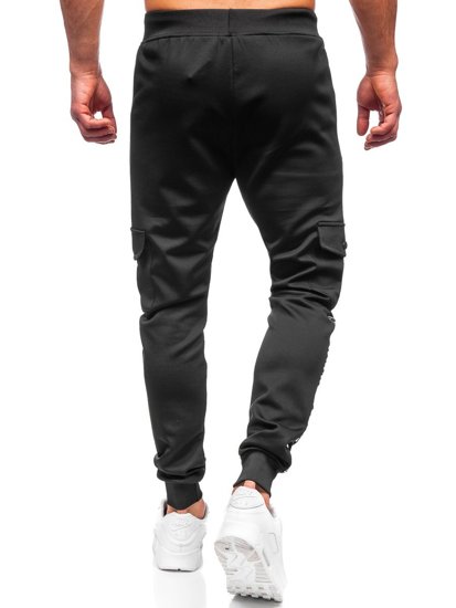 Bolf Herren Sporthose Cargohose Schwarz K10279