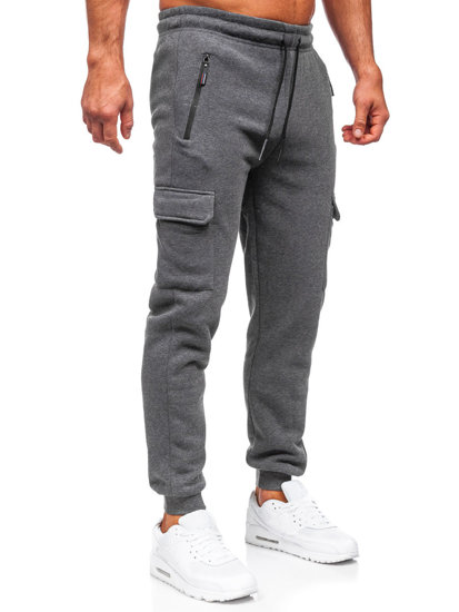 Bolf Herren Sporthose Jogger Pants Cargohose Anthrazit JX6028