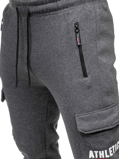 Bolf Herren Sporthose Jogger Pants Cargohose Anthrazit JX6028