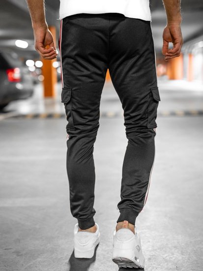 Bolf Herren Sporthose Jogger Pants Cargohose Schwarz  YLB88018A