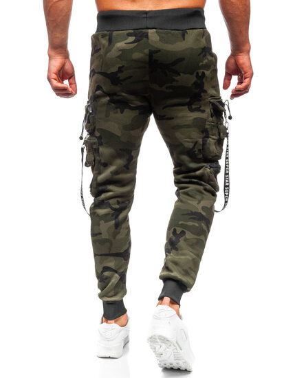 Bolf Herren Sporthose Joggers Cargohose Camo Grün  HSS107