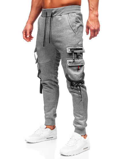 Bolf Herren Sporthose Joggers Cargohose Grau  HSS015