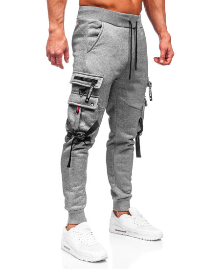 Bolf Herren Sporthose Joggers Cargohose Grau  HSS015