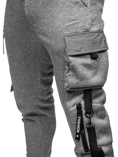 Bolf Herren Sporthose Joggers Cargohose Grau  HSS020