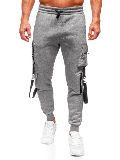 Bolf Herren Sporthose Joggers Cargohose Grau  HSS020