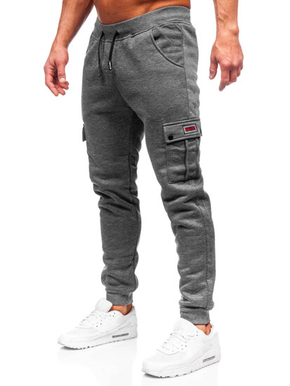 Bolf Herren Sporthose Joggers Cargohose Grau  HY-809