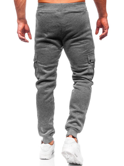 Bolf Herren Sporthose Joggers Cargohose Grau  HY-809