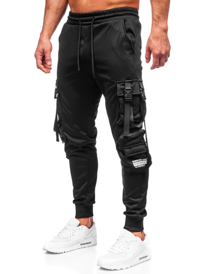 Bolf Herren Sporthose Joggers Cargohose Schwarz HS7173