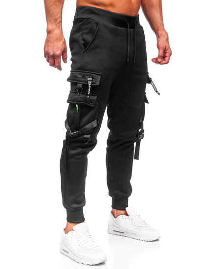 Bolf Herren Sporthose Joggers Cargohose Schwarz  HSS015