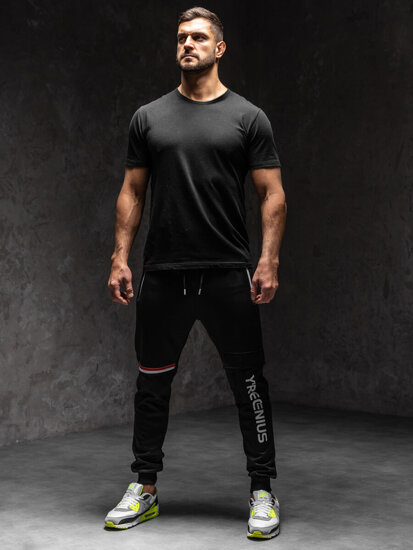 Bolf Herren Sporthose Joggers Cargohose Schwarz  K10277A1