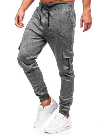 Bolf Herren Sporthose Joggers Cargohose Schwarzgrau  8K1130