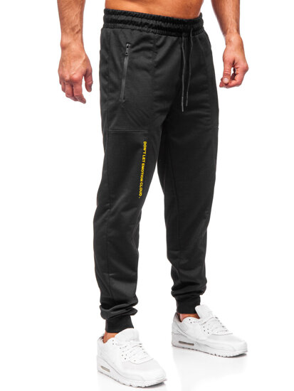 Bolf Herren Sporthose Joggers Schwarz  JX6333