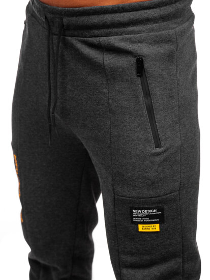 Bolf Herren Sporthose Joggers Schwarzgrau  JX6297