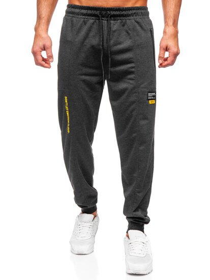 Bolf Herren Sporthose Joggers Schwarzgrau  JX6333