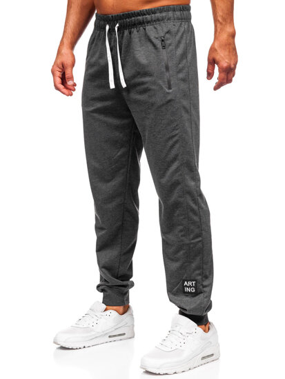 Bolf Herren Sporthose Joggers Schwarzgrau  JX6355