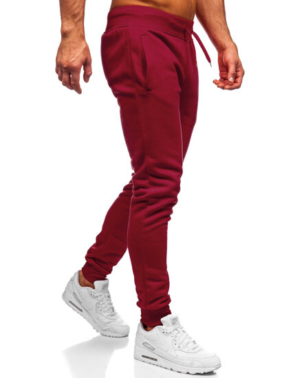 Bolf Herren Sporthose Joggers Weinrot  XW01-A