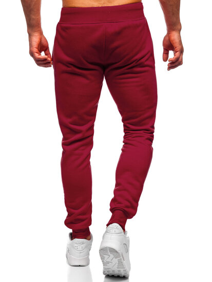 Bolf Herren Sporthose Joggers Weinrot  XW01-A