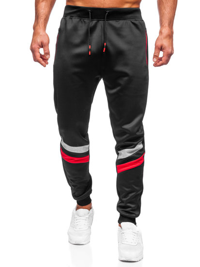 Bolf Herren Sporthose Schwarz  K10015