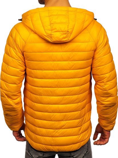 Bolf Herren Steppjacke Übergangsjacke Gelb  13021