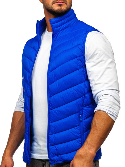 Bolf Herren Steppweste Blau  13073