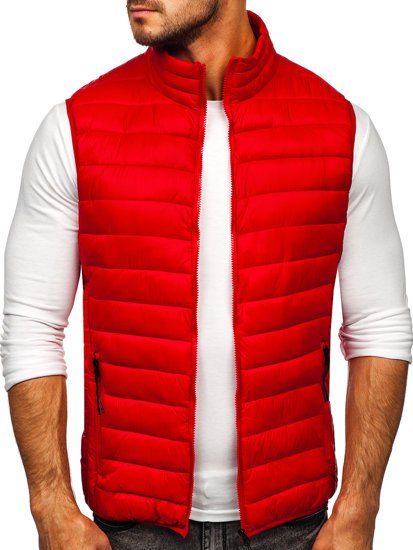 Bolf Herren Steppweste Rot  HDL88001