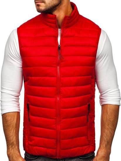 Bolf Herren Steppweste Rot  HDL88001