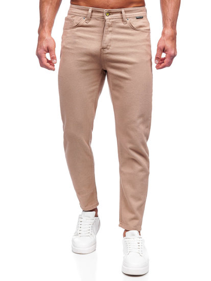 Bolf Herren Stoffhose Beige  GT