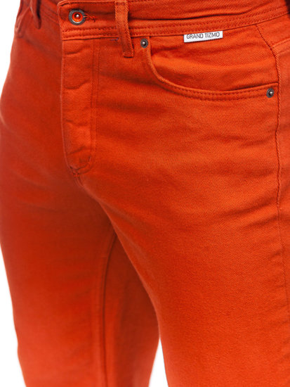 Bolf Herren Stoffhose Orange  GT