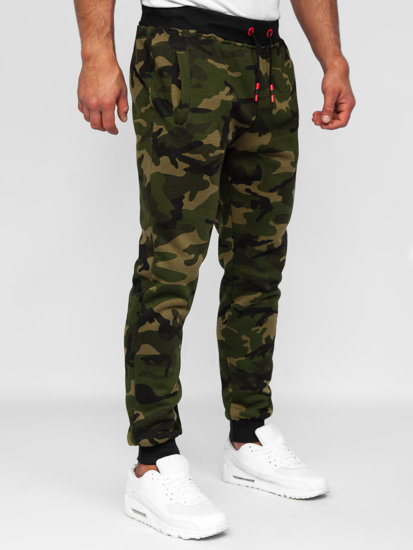 Bolf Herren Sweathose Sporthose Camo-Khaki KZ15B