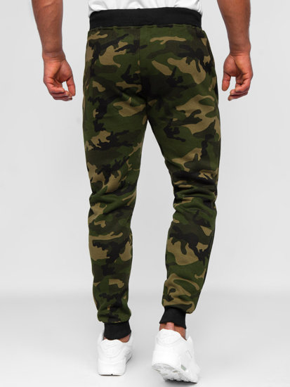 Bolf Herren Sweathose Sporthose Camo-Khaki KZ15B