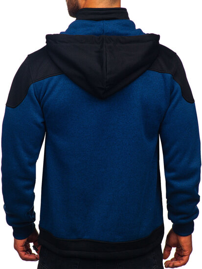 Bolf Herren Sweatshirt-Jacke mit Kapuze Dunkalblau  TC1262