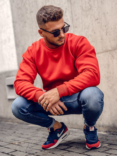 Bolf Herren Sweatshirt Rot  2001A