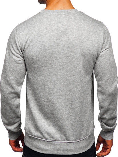 Bolf Herren Sweatshirt mit Motiv Grau 14601