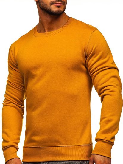 Bolf Herren Sweatshirt ohne Kapuze Camel  2001