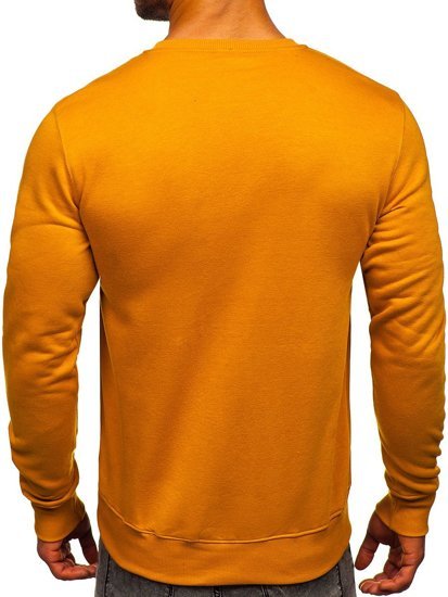 Bolf Herren Sweatshirt ohne Kapuze Camel  2001